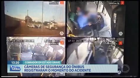 Câmeras de segurança do ônibus registram momento do acidente trem