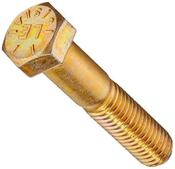 Amazon Steel Hex Bolt Grade 8 Zinc Yellow Chromate Plated Finish