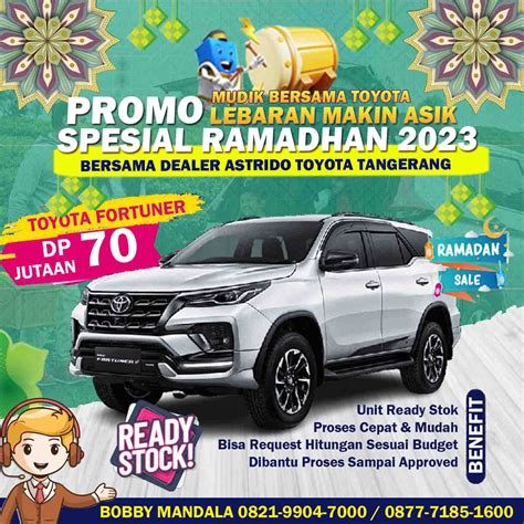 Gebyar Promo Toyota Fortuner DP 70 Jutaan Spesial Ramadhan