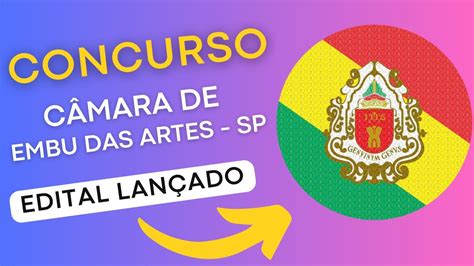 CONCURSO EMBU DAS ARTES SP Câmara de Embu das Artes Edital e