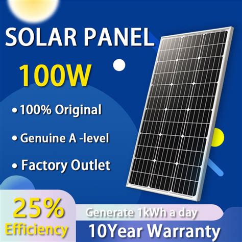 Year Warranty Bb Solar Panel Watts Monocrystalline Solar