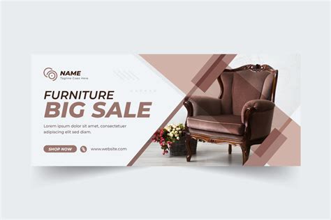 Flat Furniture Sale Web Banner Design Grafica Di Creative Pixa