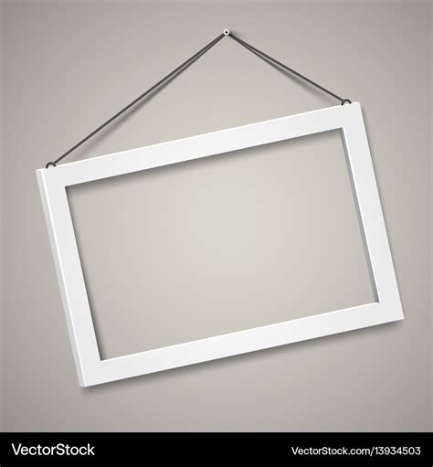 3d picture frame design for a4 image Royalty Free Vector