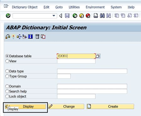 Sap Fi Tables Chart