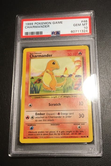 Mavin Charmander Base Set Psa Gem Mint English Glumanda