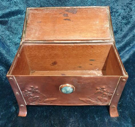 Antiques Atlas Arts Crafts Copper Tobacco Box With Ruskin