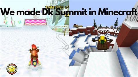 We Made Dk Summit In Minecraft Mario Kart Wii Track YouTube