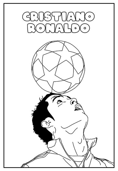 Desenhos De Cristiano Ronaldo Para Colorir Bora Colorir