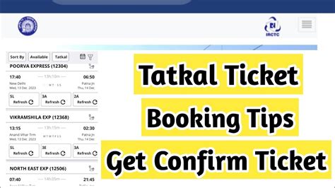 Train Tatkal Ticket Booking Tips 2SHADJI Railway Train Train