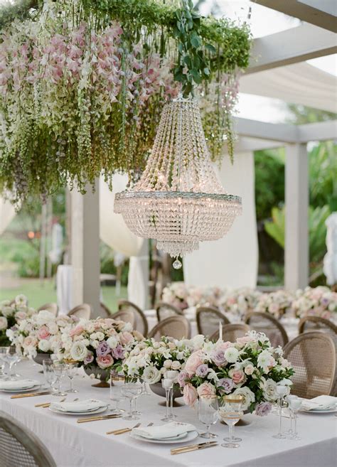 Flower Chandelier | Hanging Wedding Decorations | Ceiling Wedding Decor