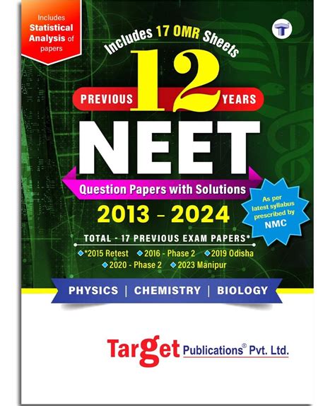 Buy NEET-UG 12 Previous Years Solved Papers With Solutions (2013 - 2024 ...