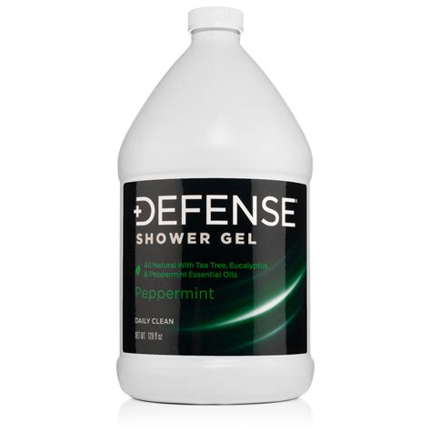 Defense Soap Peppermint Body Wash Shower Gel 1 Gallon 128 Fl Oz 100