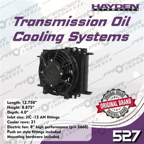 Jual HAYDEN 527 Blustreak Cooler HD Fan 8 ATF Matic Oil Cooler