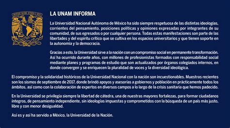 Sala De Prensa Unam On Twitter Boletínunam La Unam Informa