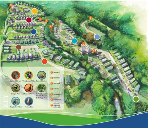 Park Layout - Maes Yr Afon Holiday Home Park