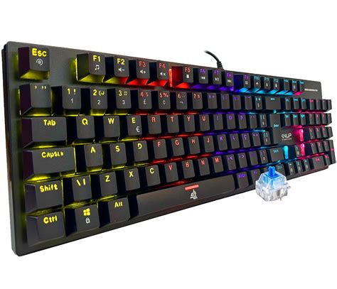 Teclado Gamer Mecânico Blue Switch Led Rgb Usb Pc Ps4 Xbox Shop Borges