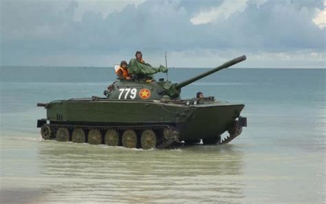 A Type 63 Light Tank Of The Vietnamese Army And Its Crew Just Chilling