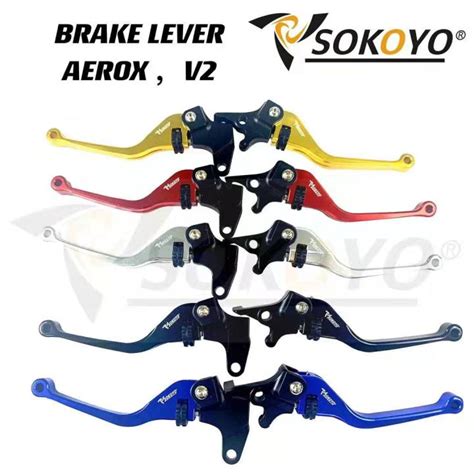 Pair Adjustable Brake Lever For Yamaha Aerox V Full Cnc Alloy