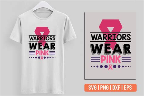 Warriors Wear Pink Breast Cancer Svg Graphic By Moslem Graphics · Creative Fabrica