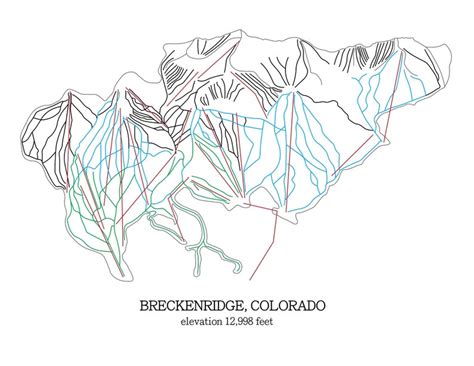 Printable Breckenridge Ski Map Trail Map Rocky Mountains Vail Resorts ...