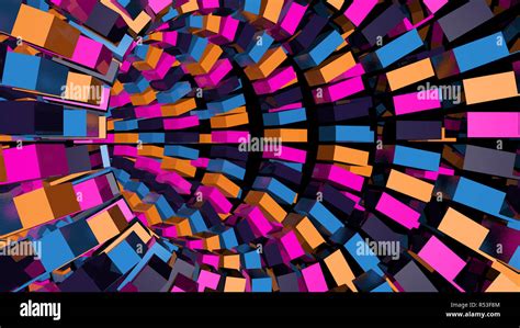 Abstract background with technology tunnel Stock Photo - Alamy