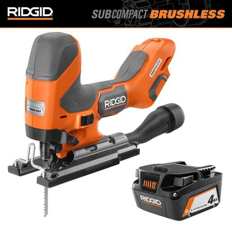 Ridgid V Subcompact Brushless Cordless Barrel Grip Jig Saw With Free