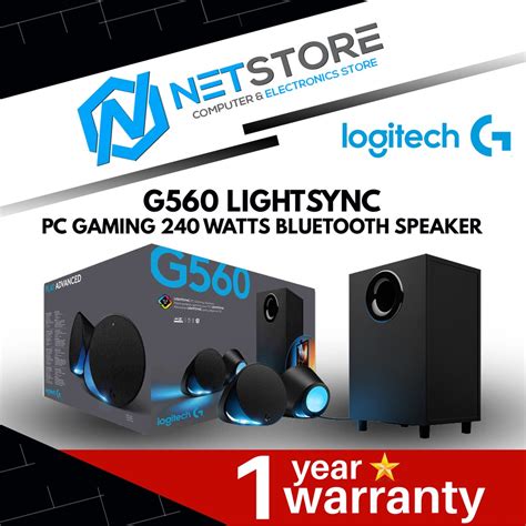 Logitech G Lightsync Pc Gaming Speakers With Game Driven Rgb