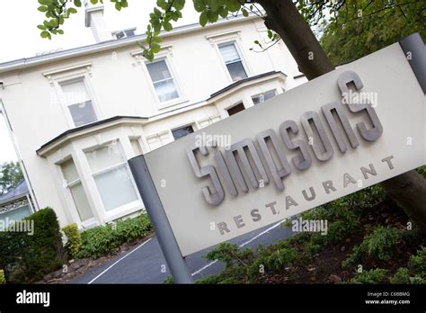 Simpsons Restaurant Edgbaston Birmingham Michellin Hi Res Stock