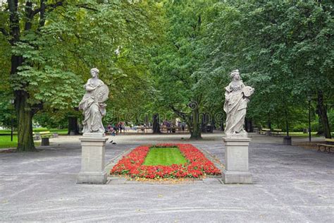 Statues In Saxon Garden In Warsaw Poland Editorial Stock Photo Image