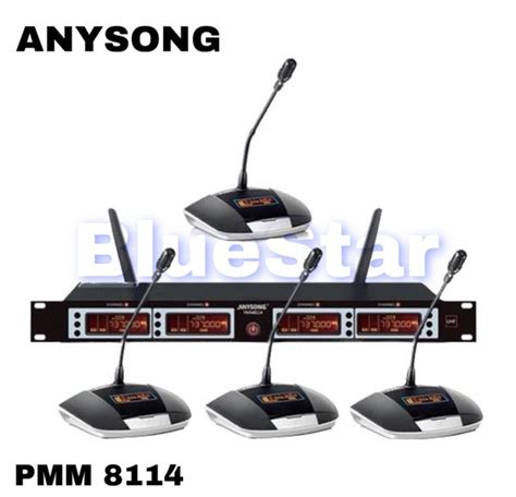 Jual Mic Wireless Conference Anysong Pmm Original Podium Mic