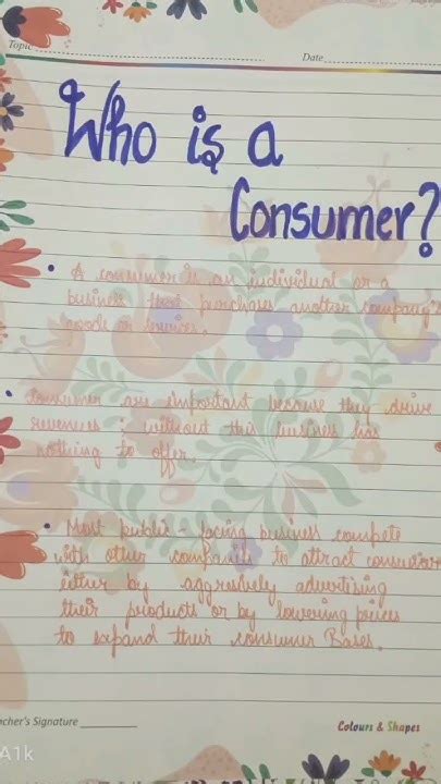 Class 10 Economics Project Consumer Right Youtube