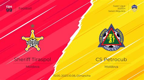 Sheriff Tiraspol Vs Cs Petrocub Cotes De Paris Sportifs