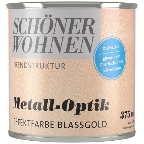 SCHÖNER WOHNEN FARBE Effektfarbe Trendstruktur in Metall Optik