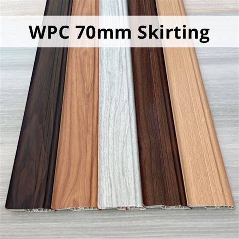 WPC 70MM Skirting Flooring Accessories Aksesori Lantai Profil