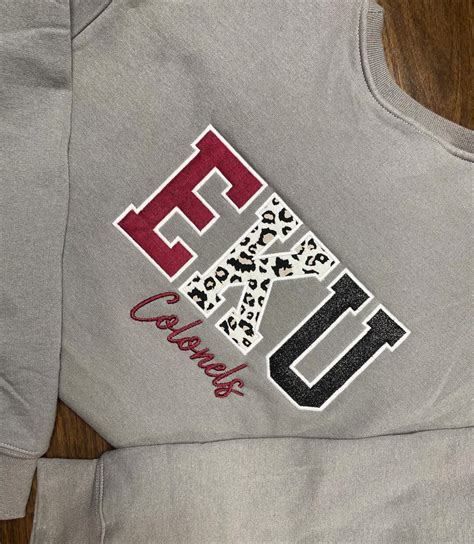 EKU Colonels Applique Sweatshirt, EKU, Eastern Kentucky, Colonels, EKU ...