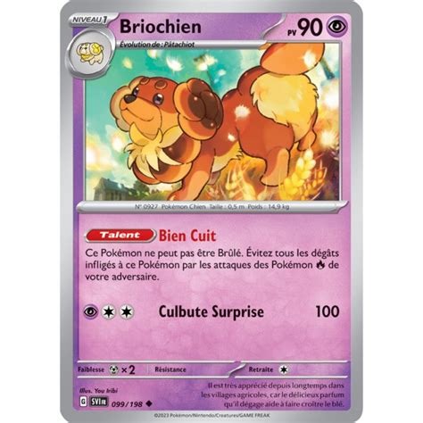 Briochien 099 198 Carte Pokémon Peu commune Neuve FR