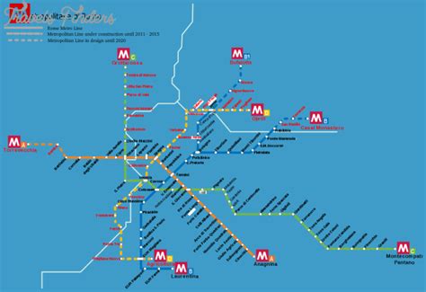 Rome Tram Map Archives Travelsfinderscom