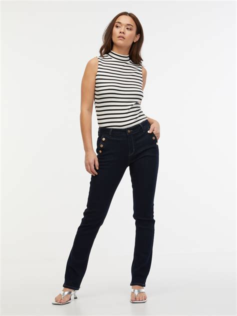 Dunkelblaue Damen Straight Fit Jeans Orsay Orsay At Der Offizielle