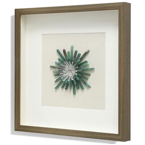 Corrigan Studio® Saphire Sprinkle Ii Agates Radial Shadow Box Wall