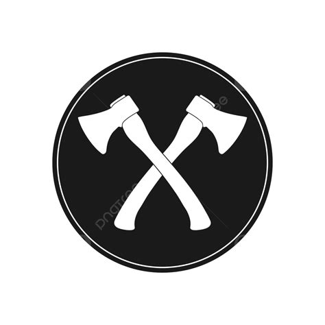 Minimalistic Design Of A Stock Illustration Two Crossed Axes Icon