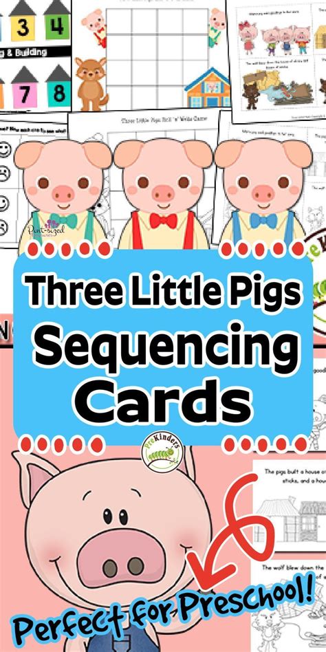 Three Little Pigs Sequencing Cards Sequencing Cards Preschool