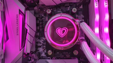 Valentine Pink And White Gaming Pc Build Feat Id Cooling Pinkflow 240