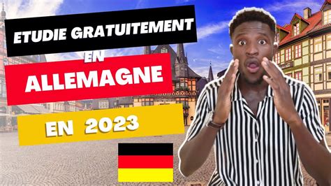 BOURSE D ETUDE en Allemagne Entièrement Financée 2023 YouTube