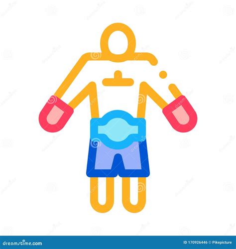 Winner Boxer In Boxing Ring Vector Illustration Cartoondealer