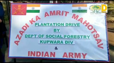 MEGA TREE PLANTATION DRIVE BY FOREST DEPARTMENT AND INDIAN ARMY AT