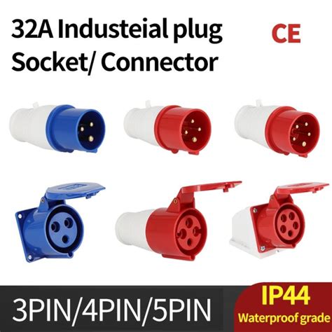 Industrial Plug And Socket P P Pin Electrical Connector A