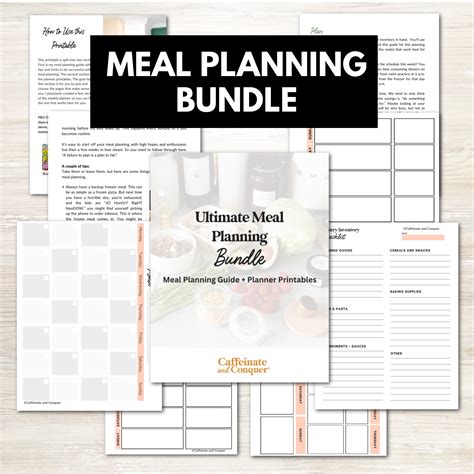 Meal Planning Success – Caffeinate and Conquer