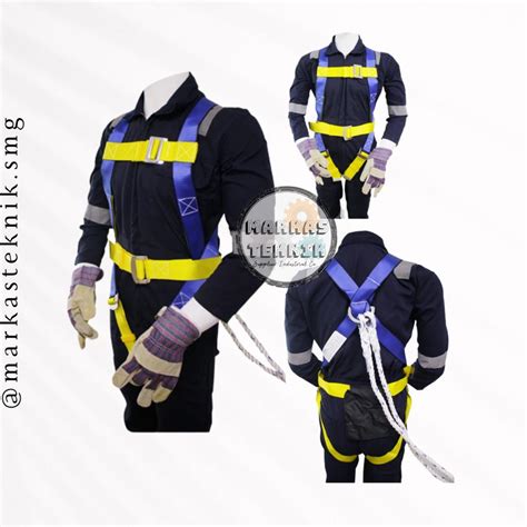 Jual Morris Body Harness Double Hook Full Set Elite Safety Belt