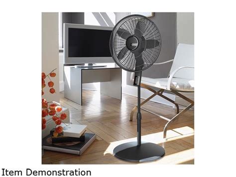 Lasko Elite Collection Quiet Blade Pedestal Fan Black