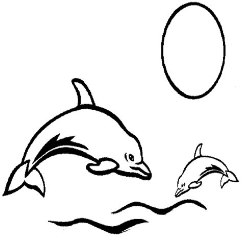 Printable Dolphin Coloring Pages - Coloring Home